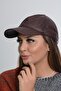 13580 Brown Leather Cap