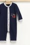 Base. Polo Assn Licensed Cute Fishes Karmelange Baby Boy Long Sleeve Jumpsuit Without Booties - 2