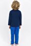 Base. Polo Assn Licensed Navy Blue Boys' Pajama Set - 4