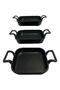 Eda Kare Aluminum 3-Piece Cast Iron Pan Set 20-22-24 Cm - 3
