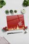 Happy New Year Red Silhouette Glass Cutting Board - 29cm X 34cm - 2