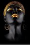 African  Woman Decorative Canvas Wall Painting - 2
