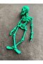 3D Moving Skeleton Keychain - Green - 2