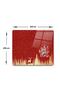 Happy New Year Red Silhouette Glass Cutting Board - 29cm X 34cm - 4