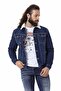 سترة جينز زرقاء للرجال من Cj294 - 3