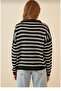 Striped Polo Neck Knitwear Sweater - 3