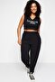 Black Carrot Fit Elastic Waist Knitted Plus Size Pants Tbbss23Ar00002 - 7