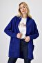 Carley Women's U. Sleeve Hood. Cardigan Cobalt Blue - 4