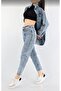 Buggytrend Snow Wash High Waist Lycra Mom Jeans - 2