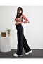 High Waist Wide Leg Black Palazzo Jeans Lycra Stretchy Jeans