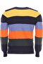 Men's Knitted Roundneck C.W.Wool Sweater - 5