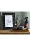 Midnight Bloom Decorative Tray 16x26 Cm Black - 3