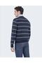 Men's Knitted Roundneck C.W.Wool Sweater - 2