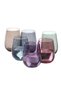 Lav Gaia Colorful Luxury 6 Piece Glass Set Water Glass Set - 5
