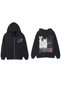 Uny Butik Y2K Los Angeles Unisex Black Zip-Up Cardigan - 4
