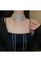 Silver Design Jewelled Silver Necklace - 3