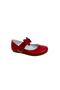 350 Girl's Red Patent Leather Bow and Velcro Ballerinas