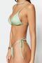 Green Triangle Snake Pattern Tied High Leg Brazilian Bikini Set Tbess22Bt0046 - 3