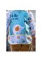Elephant Patterned Baby Food Bib with Liquid-Proof Pockets and Sleeves - 2