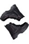 Black Girl's Zippered Waterproof Orthopedic Sole Boots - 3