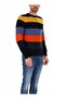 Men's Knitted Roundneck C.W.Wool Sweater - 2