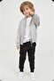 Children's 3-Piece Gray Bottom-Top Tracksuit Set - 2