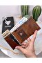 Mechanism Men's Wallet Genuine Leather Antique Hazelnut Color 2001