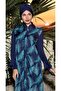 Parachute Fabric Patterned Full Hijab Swimsuit - 2