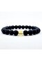 Single Citrine (Money Stone) Onyx Natural Stone Unisex Bracelet