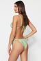 Green Triangle Snake Pattern Tied High Leg Brazilian Bikini Set Tbess22Bt0046 - 5
