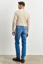 Men's Light Blue Comfort Fit Relaxed Cut 100% Cotton Jean Denim Jeans - 5