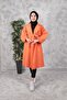 Belted Women's Hijab Coat with Gathered Sleeves - 2