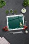 Glass Cutting Board - Glass Cutting Board |   New Year Snow Framed |   29cm X 34cm - 3