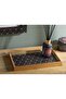 Midnight Bloom Decorative Tray 16x26 Cm Black