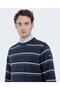 Men's Knitted Roundneck C.W.Wool Sweater - 3