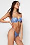 Çini Desenli Fırfırlı Balconette Kaplı Regular Düşük Bel Bikini Takımı TBESS23BT00007 - 2