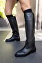 Lovell Women's Black Genuine Leather Boots - 4