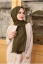 Bamboo Black Color Shawl-Khaki - 4