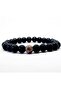 Single Variscite Courage Stone Onyx Natural Stone Unisex Bracelet