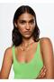 Ribbed Cropped Blouse - 8