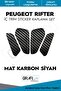 Peugeot Rifter Interior Trim Covering Sticker Set / matte Carbon Black