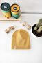 Mustard Ribbed Beret - 2