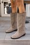 Brenda Women's Sand Genuine Suede Boots - 4