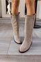 Brenda Women's Sand Genuine Suede Boots - 5