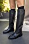 Lovell Women's Black Genuine Leather Boots - 3
