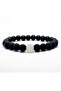 Single Moonstone (Balance Stone) Onyx Natural Stone Unisex Bracelet