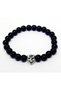 Onyx Natural Stone Unisex Bracelet with Mask Vendetta Figure - 2