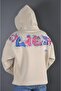 Real Baskılı Kapüşonlu Sweat - 7