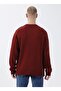 Crew Neck Red Men's Sweater Bellın - 5