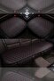 Dali Series Leather Sofa Cushion Protection Cover Seat Set of 3 Black-red